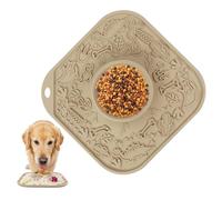 Tapis à Lécher pour Chien - Distributeur Interactif en Silicone en Forme de Volcan - Tapis à Lécher avec Ventouse pour Chiens et Chats,Pour l'Enrichissement des Animaux, Alimentation à Domicile, Éduca