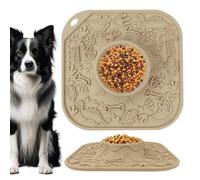 Tapis à Lécher pour Chien et Chat,Carpette Puzzle en Silicone en Forme de Volcan,Mangeoire Anti-Glouton avec Ventouse | Pour l'Enrichissement des Animaux, Alimentation à Domicile, Éducation des Chiots