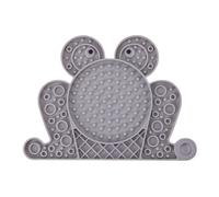Tapis à lécher pour chien - Ventouses - En forme de grenouille - Plateau sensoriel antidérapant à lécher - Plaque d'alimentation lente pour stimulation mentale, enrichissement, apaisement