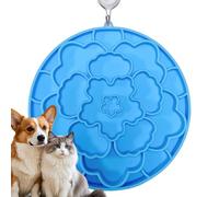 Tapis à lécher pour chiens - Assiette en silicone double face, bol pour chats à nourriture lente avec ventouses | pour animaux domestiques, chats, chiots, s'entraîner