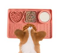 Tapis À Lécher pour Chiens Et Chiots,Anti Glouton Alimentation Lente,Distributeur De Nourriture en Silicone pour Animaux,Tapis De Léchage Améliore L'expérience du Coussin À Lécher De Beurre,30x20cm