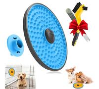 Tapis à lécher pour chiens, tapis à lécher pour cage de chien, alimentation lente, tapis à lécher, plaque à lécher, très approprié au beurre d'arachide, traite le yaourt, la bolognaise, pour soulager