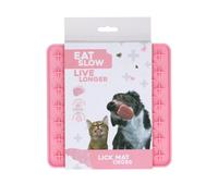 Tapis à Léchouiller Eat Slow Live Longer Croix - Couleur: Rose