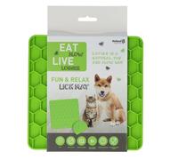 Tapis à Léchouiller Eat Slow Live Longer Nid d'Abeille - Couleur: Vert