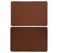 Tapis à Macarons, 48 Trous en Silicone de qualité Alimentaire Antiadhésif -40 ℃ à 230 ℃ Tapis de Cuisson en Silicone pour Macarons Kit de Cuisson pour Macarons pour la