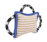 Tapis à mordre avec 3 poignées solides en jute résistant aux déchirures pour chiens adultes - Outil de jeu interactif pour les races comme le berger allemand - Idéal pour le dressage, favorise une