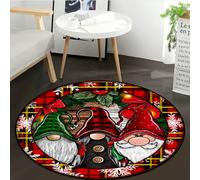 Tapis à motif elfe esprit de Noël - Paillasson en polyester doux et absorbant pour le yoga et l'E