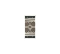 Tapis à motifs en laine et coton marron Coto