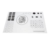 Tapis à Ongles en Silicone Noir pour Pratique de Manucure