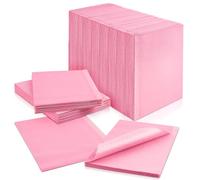 Tapis à ongles jetables : 255 serviettes en papier réutilisables pour table en acrylique et tatouage de manucure, 33 x 45,7 cm, 3 plis imperméables pour nail art, tapis de nettoyage (rose)