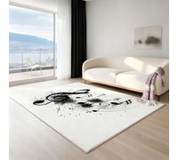 Tapis à poils courts Boho antidérapant - Tapis Salon facile d'entretien doux pour salon, 90 X 150 cm, lavable moderne unicolore ou motif, Aquarelle feuilles d’automne délicat, Orange clair jaune