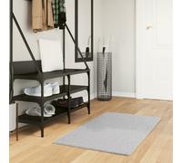 Tapis à Poils Courts Doux et Lavable Moquette Carpette Bleu 60x110 cm vidaXL