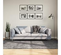 Tapis à Poils Courts Doux et Lavable Moquette Carpette Noir 100x200 cm vidaXL