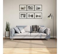 Tapis à Poils Courts Doux et Lavable Moquette Carpette Noir 100x200 cm vidaXL