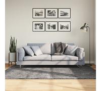 Vidaxl Tapis Huarte À Poils Courts Doux Lavable Anthracite 240x240 Cm