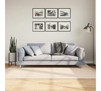 Tapis à Poils Courts Doux et Lavable Moquette Carpette Noir 100x200 cm vidaXL