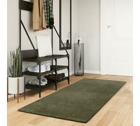 Tapis à Poils Courts Doux et Lavable Moquette Carpette Sable Ø 200 cm vidaXL