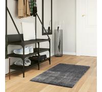 Tapis à Poils Courts Doux et Lavable Moquette Carpette Sable Ø 200 cm vidaXL
