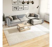 Vidaxl Tapis Istan À Poils Longs Aspect Brillant Crème 100x200 Cm