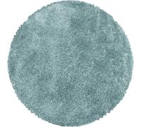 Tapis à poils longs FLUFFY bleu 200 cm rond