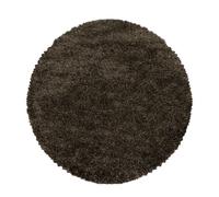Tapis à poils longs FLUFFY brun 200 cm rond