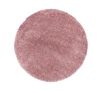 Tapis à poils longs FLUFFY rose 120 cm rond