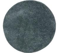 Tapis à poils longs lavable Soho Bleu ø 120 cm rond Salon Antidérapant Lavable Tapis à poils longs benuta Moelleux Peluche Shaggy Doux