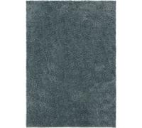 Tapis à poils longs lavable Soho Bleu 160x230 cm Salon Rectangulaire Antidérapant Lavable Tapis à poils longs benuta Moelleux Peluche Shaggy Doux