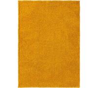 Tapis à poils longs lavable Soho Jaune 160x230 cm Salon Rectangulaire Antidérapant Lavable Tapis à poils longs benuta Moelleux Peluche Shaggy Doux