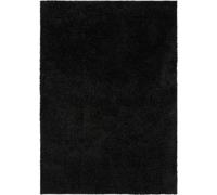 Tapis à poils longs lavable Soho Noir 160x230 cm Salon Rectangulaire Antidérapant Lavable Tapis à poils longs benuta Moelleux Peluche Shaggy Doux