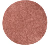 Tapis à poils longs lavable Soho Rose ø 120 cm rond Salon Antidérapant Lavable Tapis à poils longs benuta Moelleux Peluche Shaggy Doux
