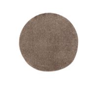 Tapis à poils longs lavable Soho Taupe ø 200 cm rond Salon Antidérapant Lavable Tapis à poils longs benuta Moelleux Peluche Shaggy Doux
