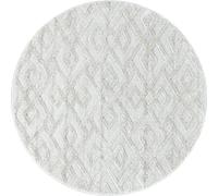 Tapis à poils longs PISA Crème 160 cm Rond