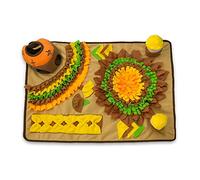 Tapis à renifler doux pour chien Tapis puzzle en flanelle pour soulager l'ennui et l'anxiété