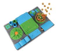 Tapis à renifler pour chien | 65 x 44 cm | Jouet pour chien avec antidérapant | Lavable | Matériau extrême | Jouet intelligent pour chien | 10 éléments d'entraînement | 3 niveaux de difficulté |