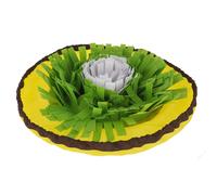 Kerbl Pet Tapis à renifler Bowl Jaune/Vert/Blanc, Ø60cm