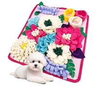 Tapis à renifler pour chien - Support de nourriture pliable et antidérapant - Distributeur de nourriture interactif durable - Enrichissement sensoriel - Apprentissage positif - Accessoire