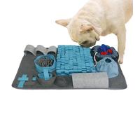 Tapis à renifler pour chien, tapis à renifler pour chiots - Coussinet à renifler carré | Jeux interactifs de cerveau pour chiens avec 10 éléments d'entraînement, tapis d'alimentation pour chiens, 3 ni
