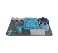 Tapis à renifler pour chien, tapis à renifler pour chiots | Tapis renifleur pour chien carré - Couverture à renifler à 3 niveaux de difficulté, fournitures interactives pour animaux de compagnie, enco