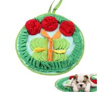 Tapis à renifler pour chien - Tapis d'activité pour chien - Anti-glissement - Coussin d'alimentation interactif - Tapis à renifler avec cordon pour les libérations de tension des animaux domestiques