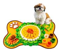 Tapis à renifler pour chien, tapis de travail du nez pour chien - Jeu interactif pour chien contre l'ennui, 63,5 x 43,2 cm, grand tapis à renifler pour alimentation lente pour chiots