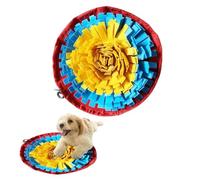 Tapis à renifler pour chiens de 48 cm - Tapis à lécher et alimentation lente en feutre pour chiens - Jouet puzzle interactif pour stimulation mentale, soulagement de l'anxiété et recherche de