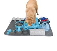 Tapis à renifler pour chiens, tapis à renifler pour chiens - Tapis renifleur pour chien carré,Jeux interactifs de cerveau pour chiens avec 10 éléments d'entraînement, tapis d'alimentation pour chiens,