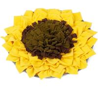Tapis à renifler pour chiens, tournesol, grand tapis à renifler pour chien 48,3 x 48,3 cm, jouet enrichissant en peluche, jouet à mâcher pour la santé mentale pour les garder occupés, lavable en