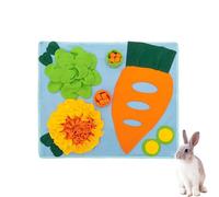 Tapis à renifler pour lapins - Tapis d'alimentation pour lapins - Stimulation du foin - Jouet de puzzle interactif pour petits animaux