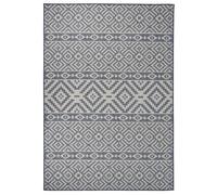 Vidaxl Tapis À Tissage Plat D'extérieur 200x280 Cm Rayures Bleues