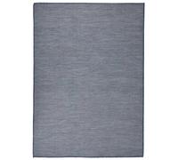 Tapis à Tissage Plat d'Extérieur Tapis de Protection Tapis de Couloir Terrasse Balcon Jardin Résistance aux UV 80x250 cm Bleu