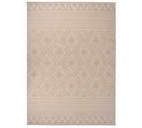 vidaXL Buitenkleed met patroon platgeweven 80x150 cm bruin340862 Brun G