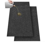 Tapis absorbant antidérapant pour sol de garage avec dos en caoutchouc pour empêcher l'huile de refroidissement et l'eau d'endommager le béton - Design réutilisable (1 m x 1 m)
