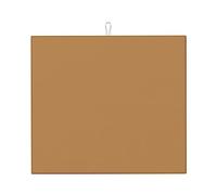 Tapis absorbant marron uni pour comptoir de cuisine, imprimé sur un seul côté, 100 % polyester avec une corde de suspension